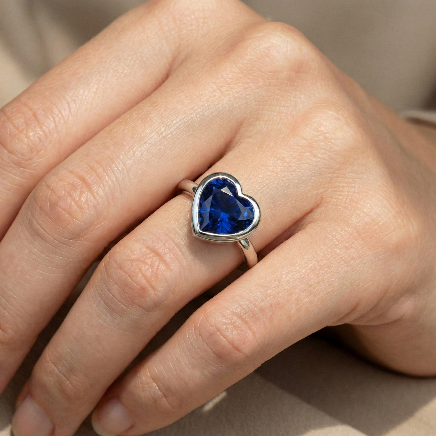 echter heart diamant 3Karat ring mit Diamantbesatz