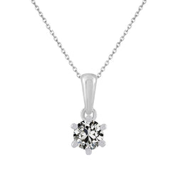 Diamant Anhänger 1,50 Karat G/VS1 – 14 Karat Weißgold