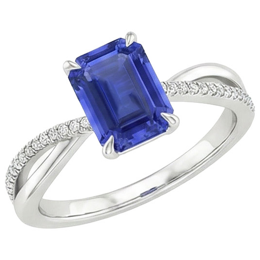 echter round diamant 4Karat ring Seitenansicht