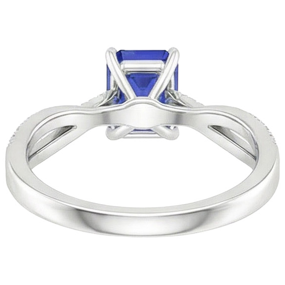 echter round diamant 4Karat ring Detailansicht