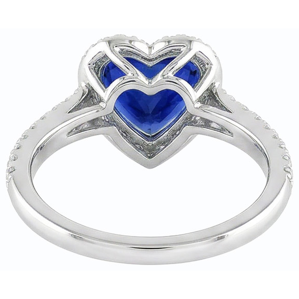 echter heart diamant 3.50Karat ring Detailansicht