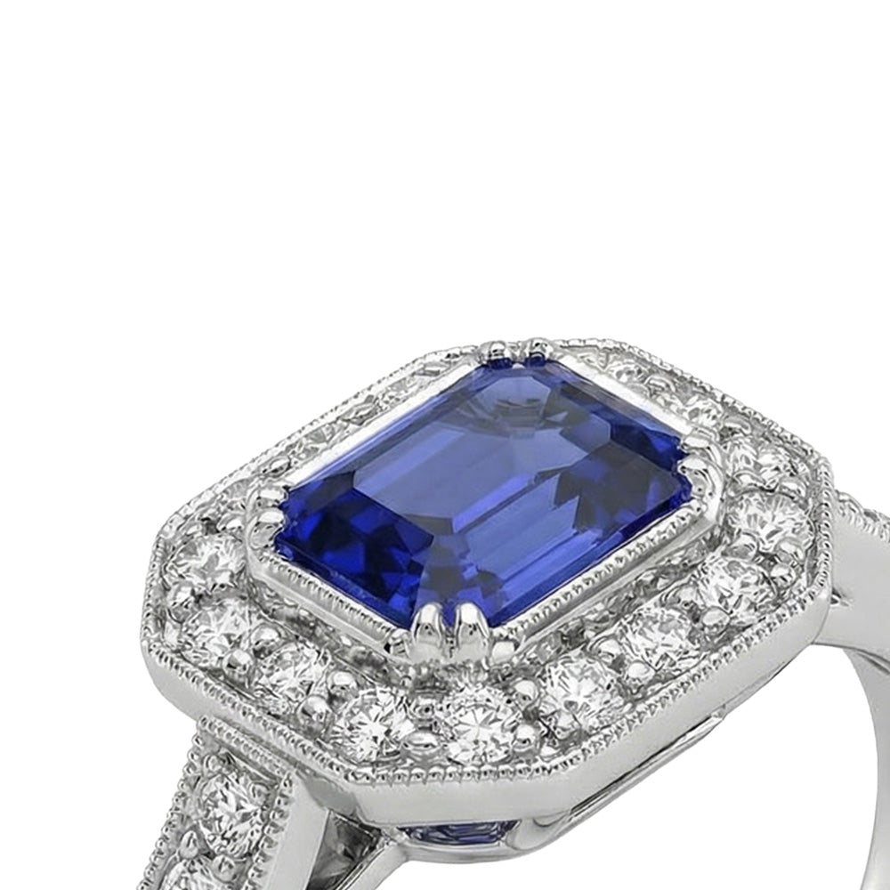 echter round diamant 3.50Karat ring Draufsicht