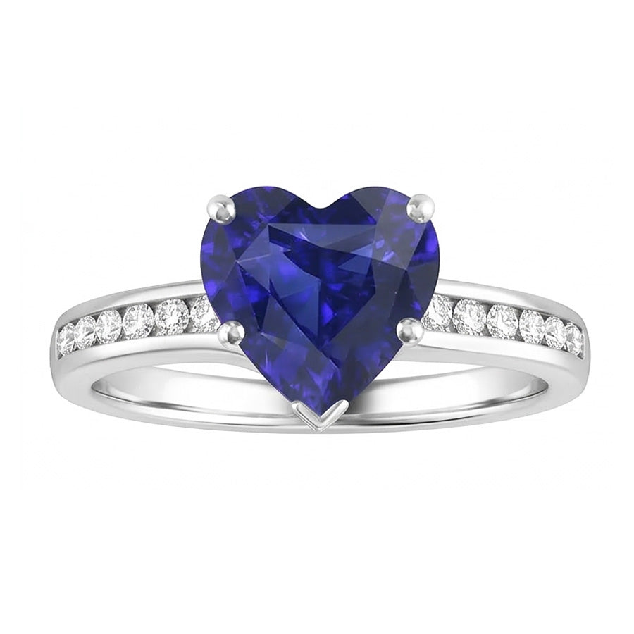 echter round diamant 4Karat ring Seitenansicht