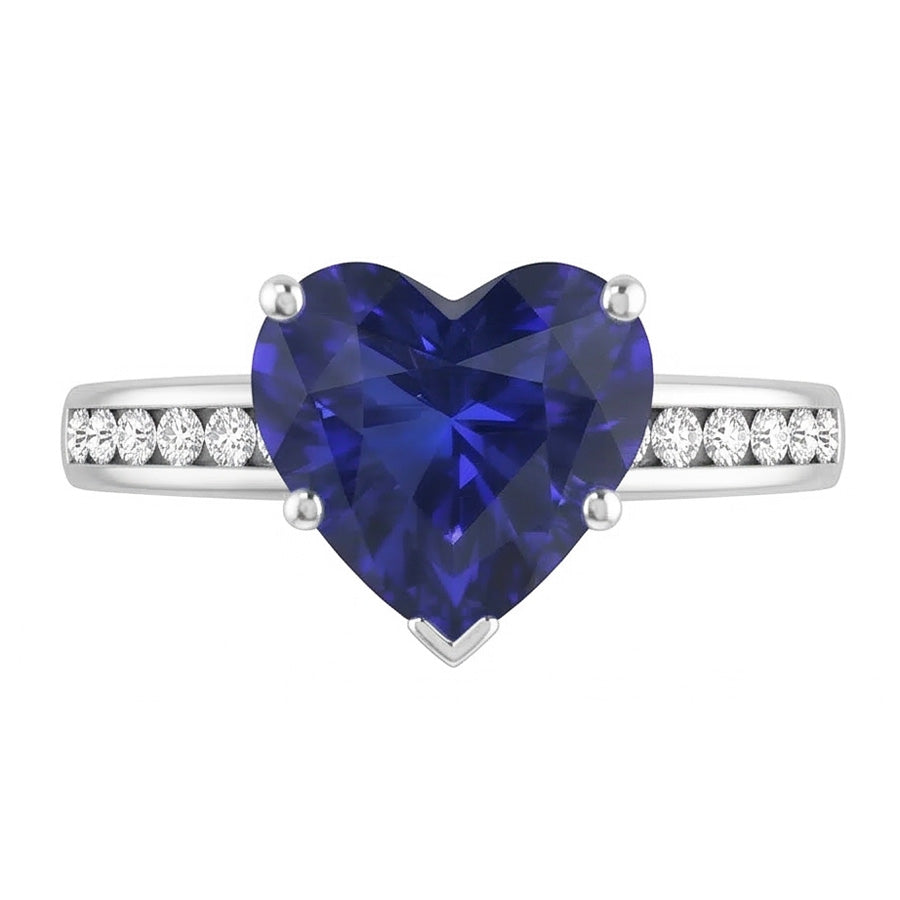 echter round diamant 4Karat ring Detailansicht