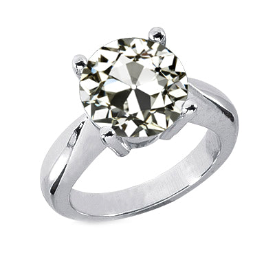 Strahlender Einzelstein-Ring 2 Karat – Hauptansicht