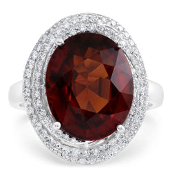 Granat-Cocktail-Ring