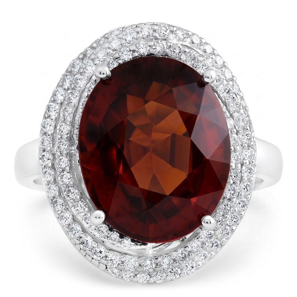 Granat-Cocktail-Ring
