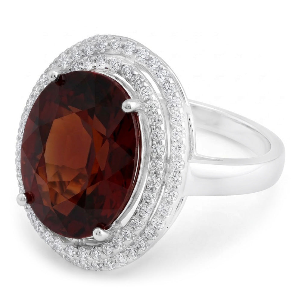 Granat-Cocktail-Ring