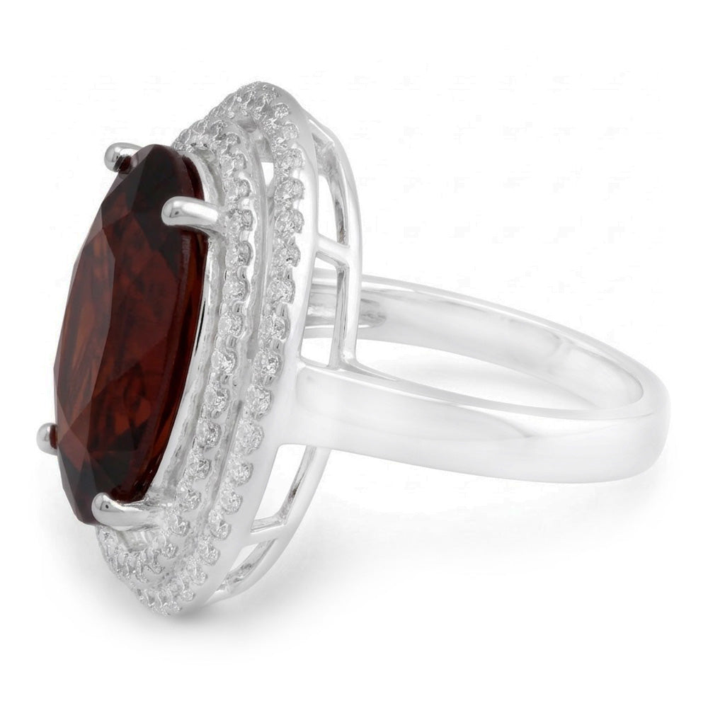 Granat-Cocktail-Ring