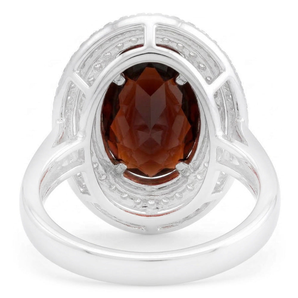Granat-Cocktail-Ring