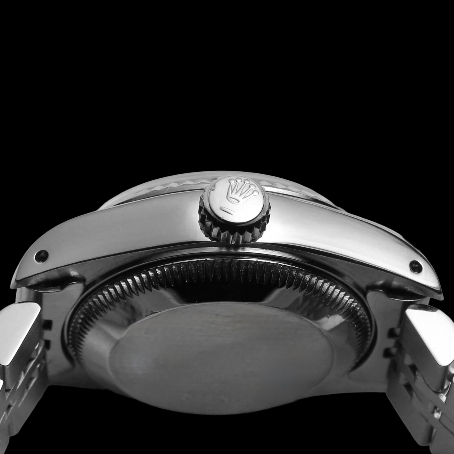 Graues römisches Zifferblatt Rolex Datejust Damen-Lünette Jubiläums-Edelstahl