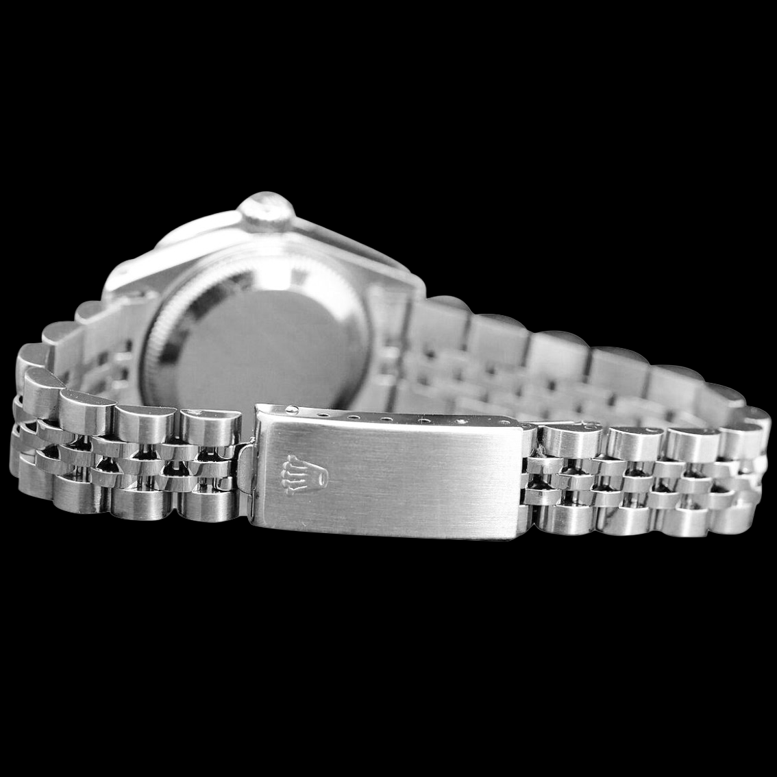 Graues römisches Zifferblatt Rolex Datejust Damen-Lünette Jubiläums-Edelstahl