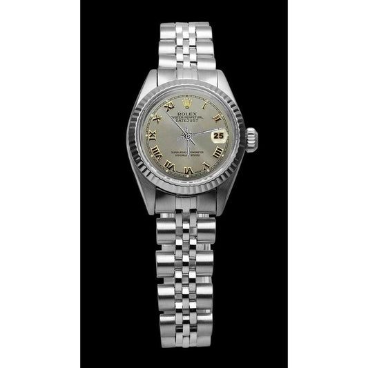 Graues römisches Zifferblatt Rolex Datejust 