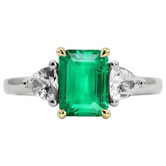 Luxuriöser Schmuckstein-Ring 3,50 Karat – Frontansicht