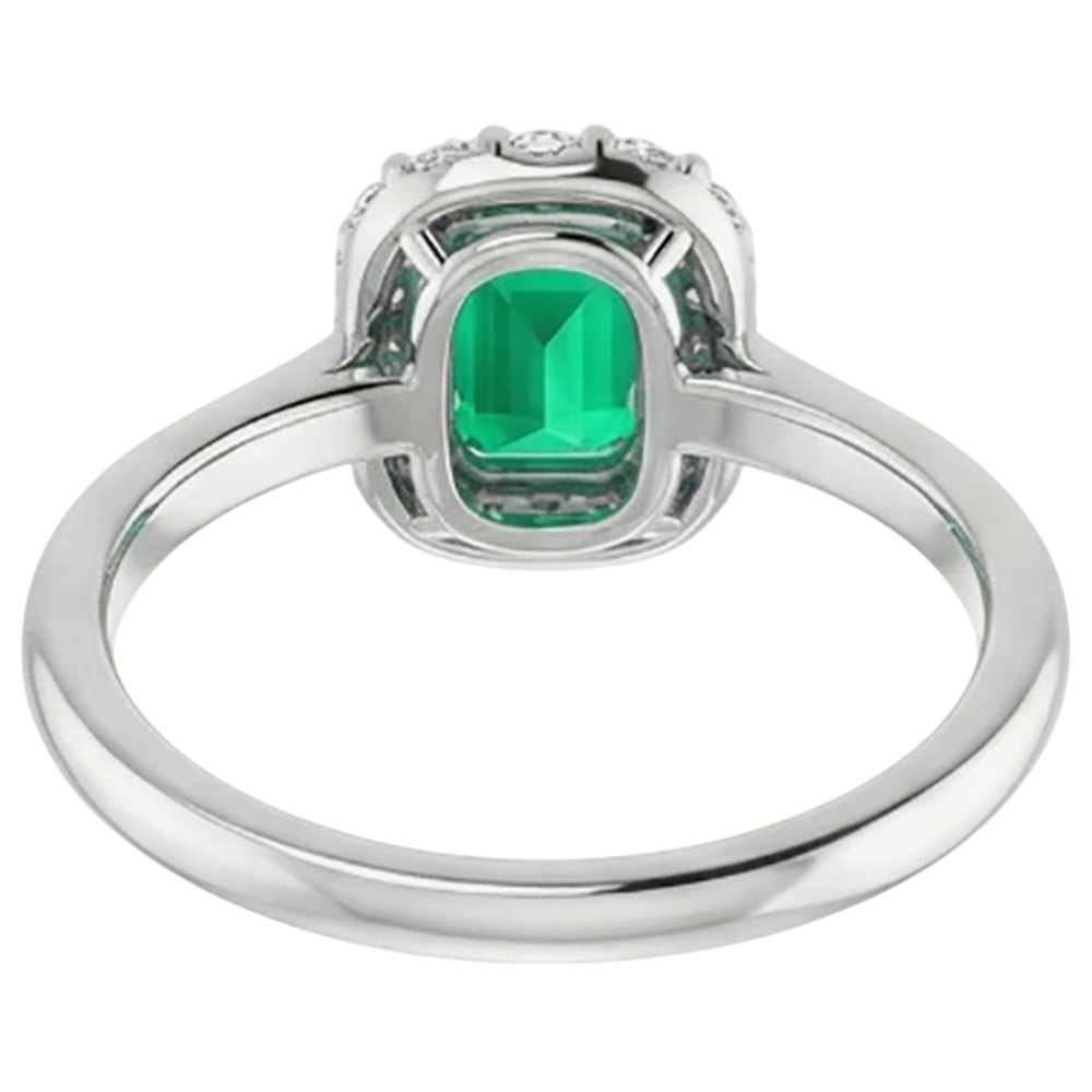 Funkelnder Farbstein-Ring 2 Karat – Detailansicht
