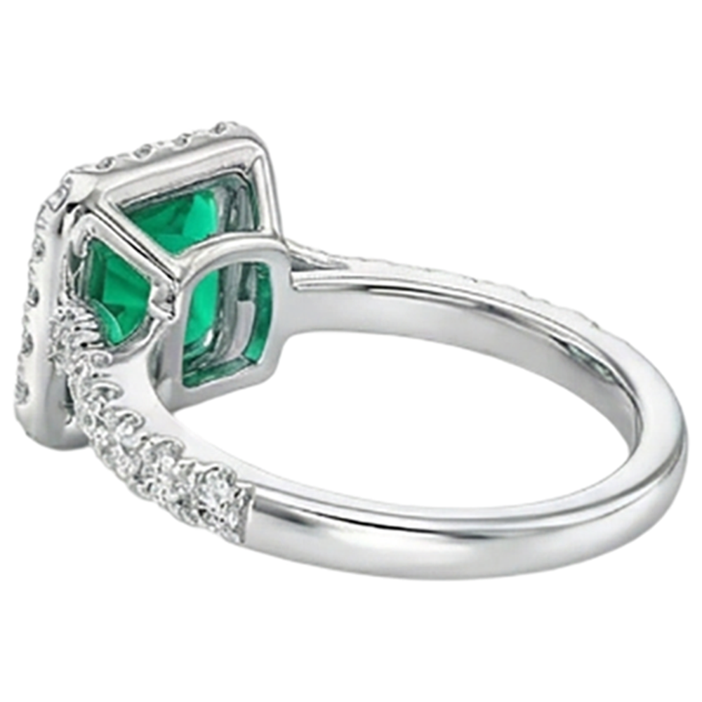 Eleganter Schmuckstein-Ring 3,50 Karat – Draufsicht