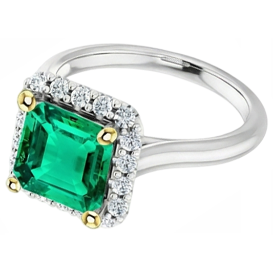 Designer Farbstein-Ring 3,50 Karat – Frontansicht