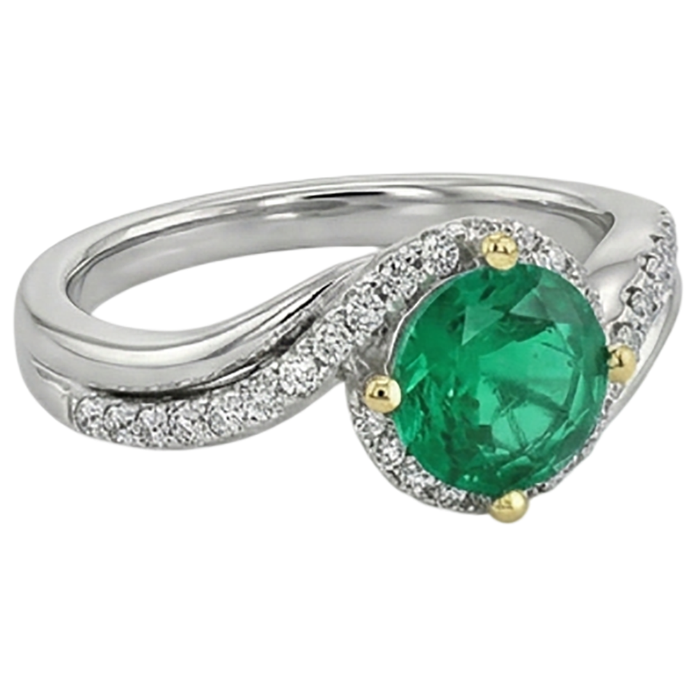 Brillanter Schmuckstein-Ring 2,50 Karat – Schrägansicht