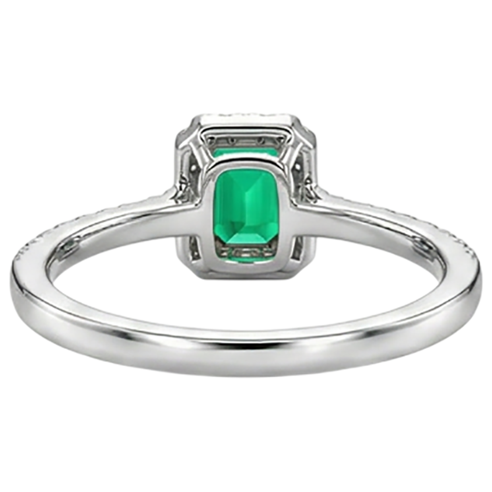 Schimmernder Schmuckstein-Ring 1,50 Karat – Draufsicht
