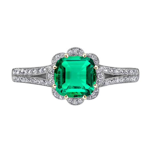 Luxuriöser Edler Smaragd Schmuckstein-Ring 3,50 Karat – Hauptansicht