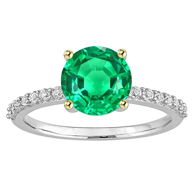 Strahlender Schmuckstein-Ring 2 Karat – Hauptansicht