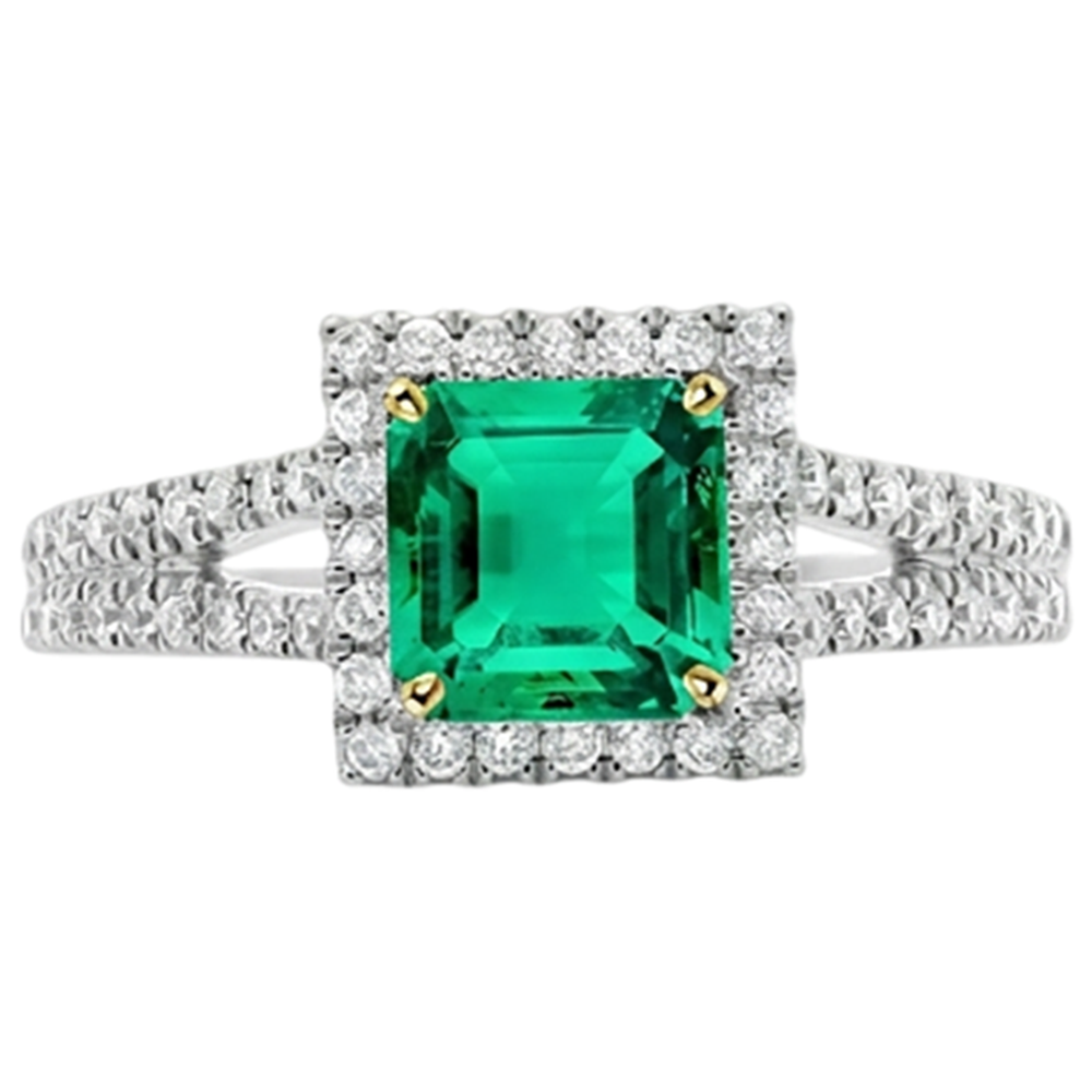 Handgefertigter Schmuckstein-Ring 3,50 Karat – Schrägansicht