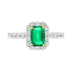 Glänzender Edelstein-Ring – Smaragd 2 Karat – HarryChadEnt