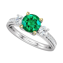 GIA-Zertifiziert Schmuckstein-Ring – Smaragd 2 Karat