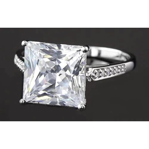 Großer 4-Karat-Prinzessin-Echt-Diamantring