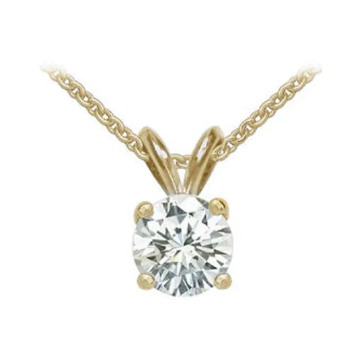 Großer Echt Diamant anhänger mit Kette 4 ct. Diamant-Halskette
