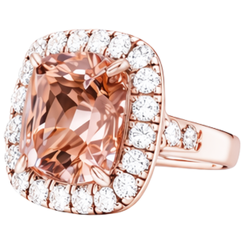 echter round diamant 12.50Karat ring mit Diamantbesatz