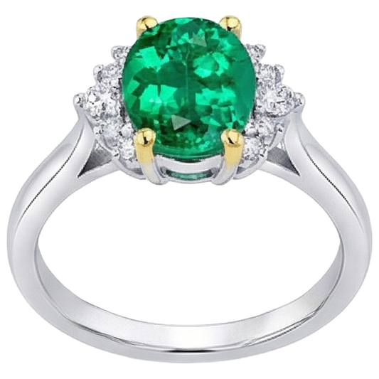 Brillanter Edelstein-Ring 2,50 Karat – Frontansicht