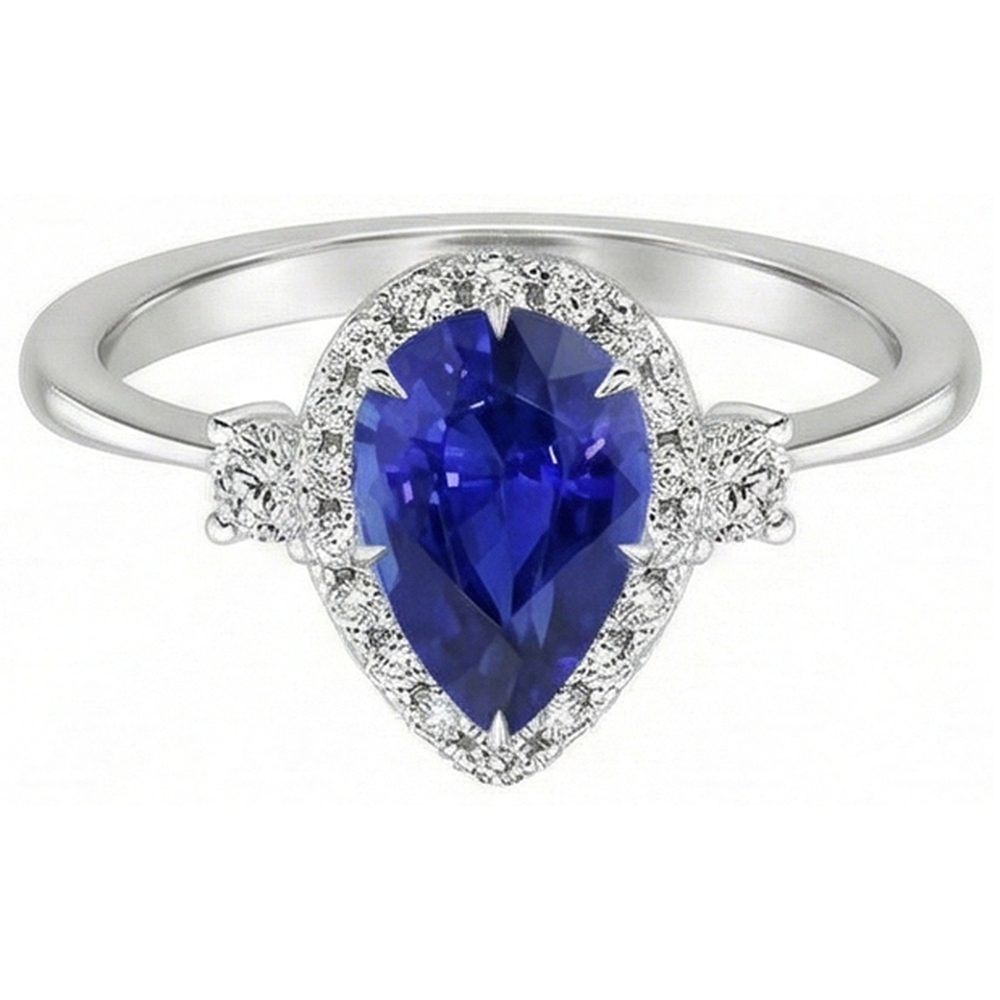 echter round diamant 5Karat ring Detailansicht