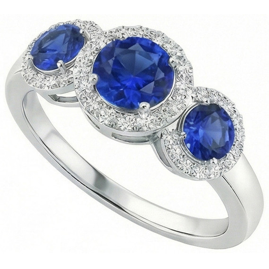 echter round diamant 4.50Karat ring Detailansicht