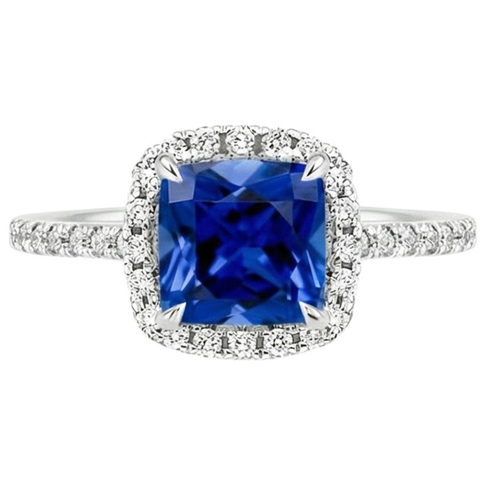 echter round diamant 3.25Karat ring Profilansicht