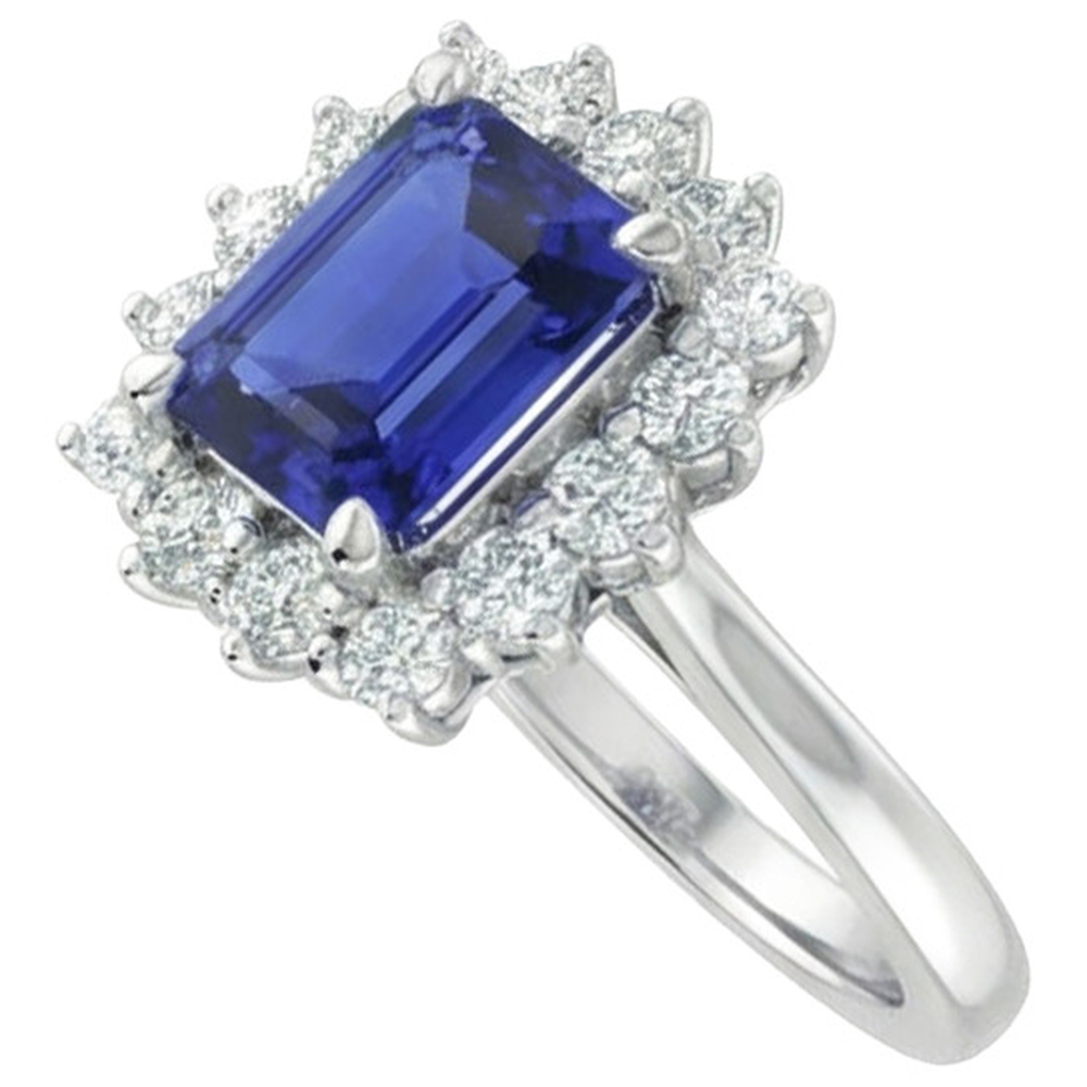 echter round diamant 8.20Karat ring Seitenansicht