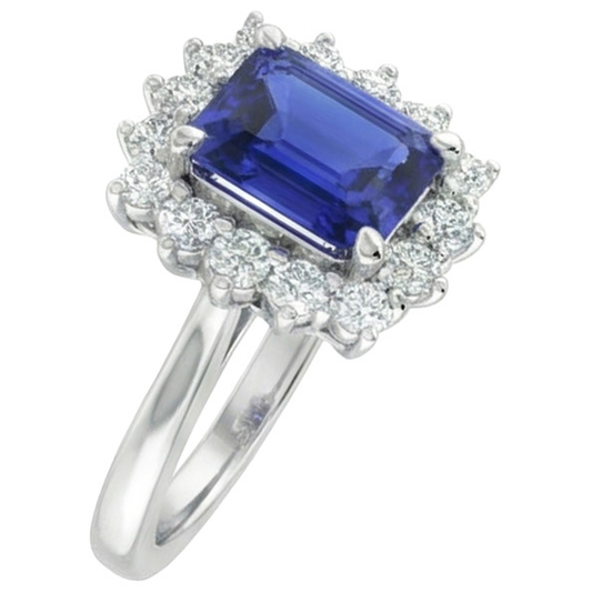 echter round diamant 8.20Karat ring Detailansicht