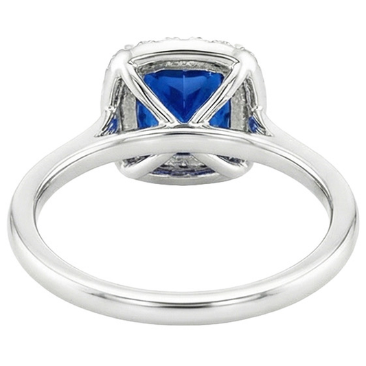 echter round diamant 2.75Karat ring Seitenansicht