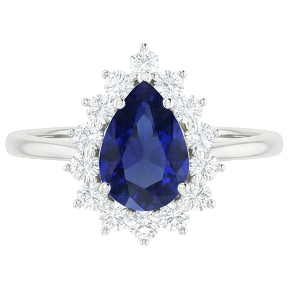 echter round diamant 2.25Karat ring Seitenansicht