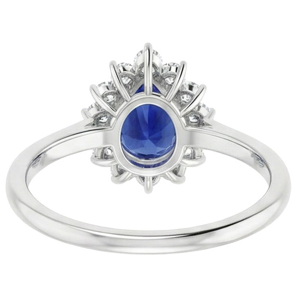 echter round diamant 2.25Karat ring mit Diamantbesatz