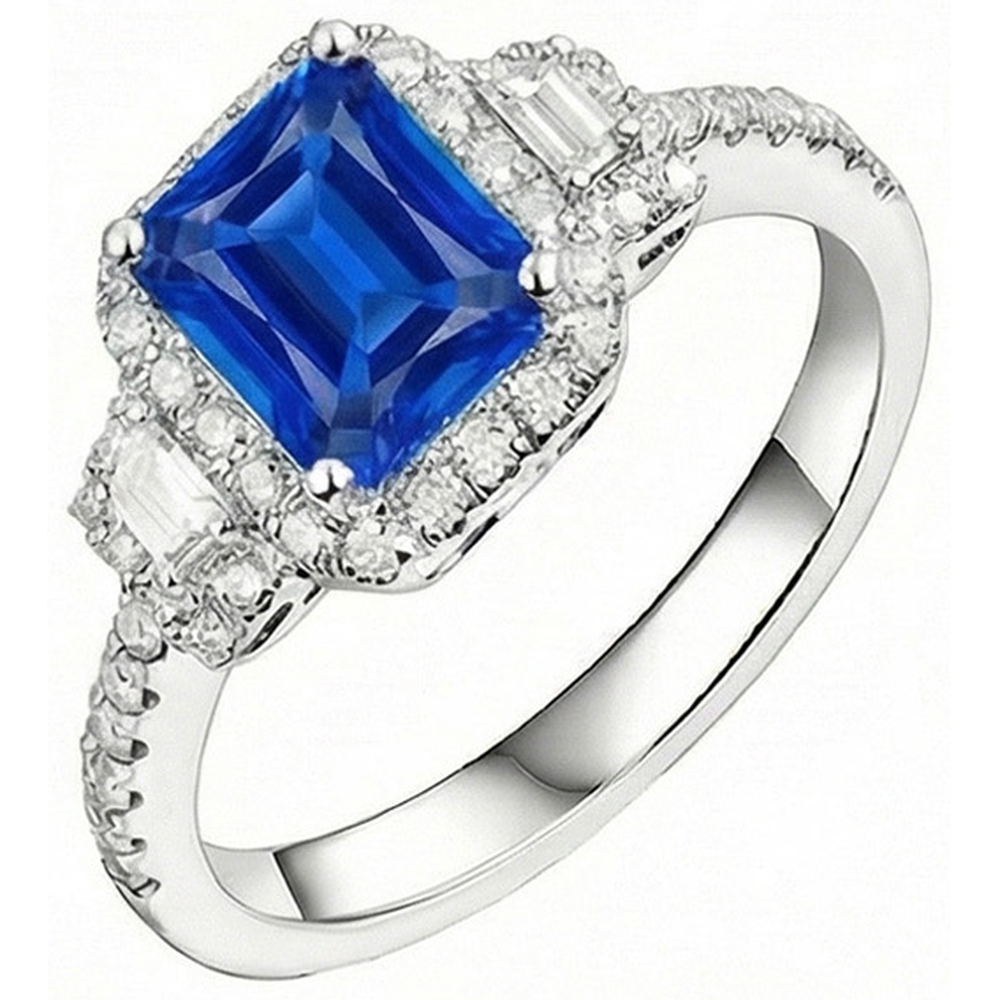echter round diamant 4.50Karat ring Seitenansicht