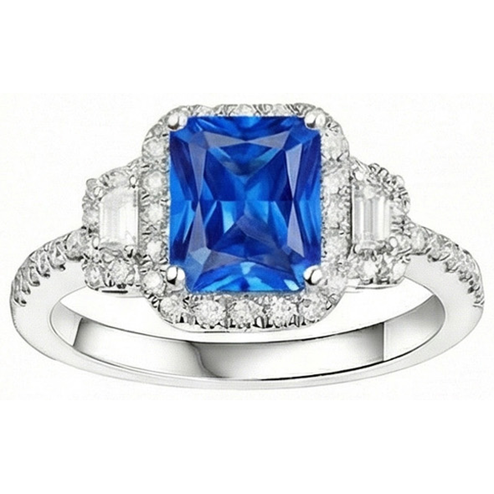 echter round diamant 4.50Karat ring Profilansicht