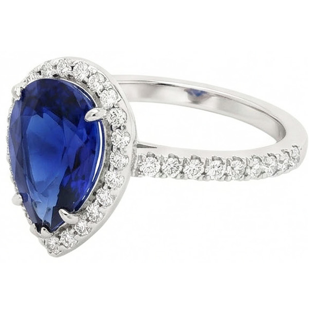 echter round diamant 3.25Karat ring Seitenansicht