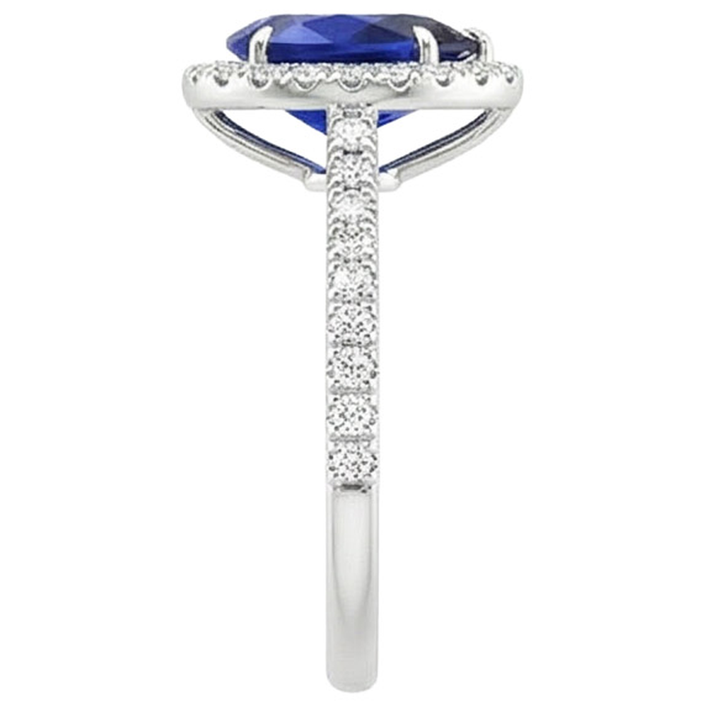 echter round diamant 5.50Karat ring auf Weiß
