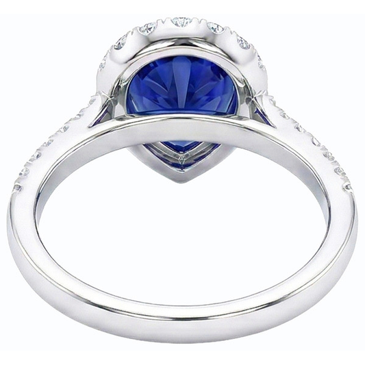 echter round diamant 5Karat ring Seitenansicht