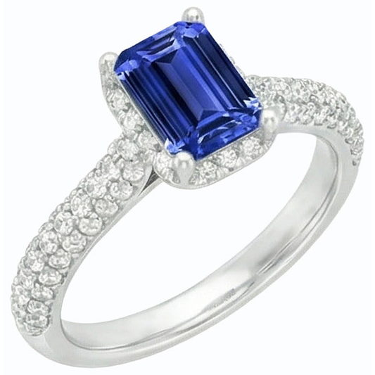 echter round diamant 3.50Karat ring Seitenansicht