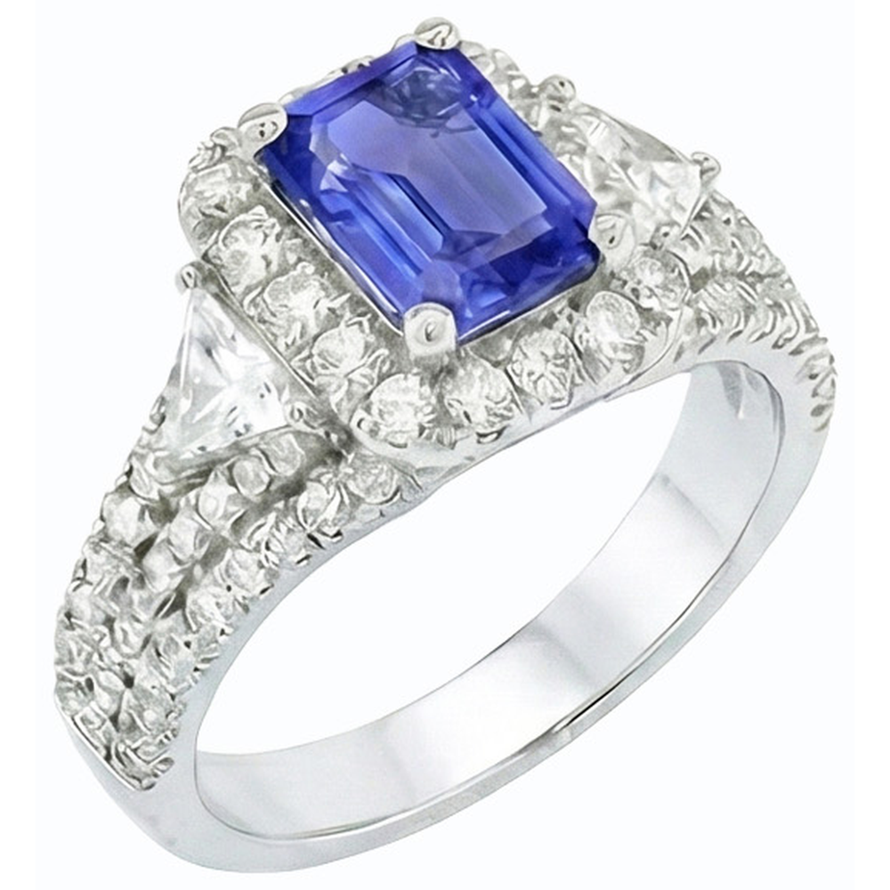 echter round diamant 3.50Karat ring Detailansicht