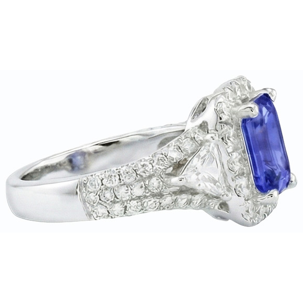 echter round diamant 3.50Karat ring auf Weiß
