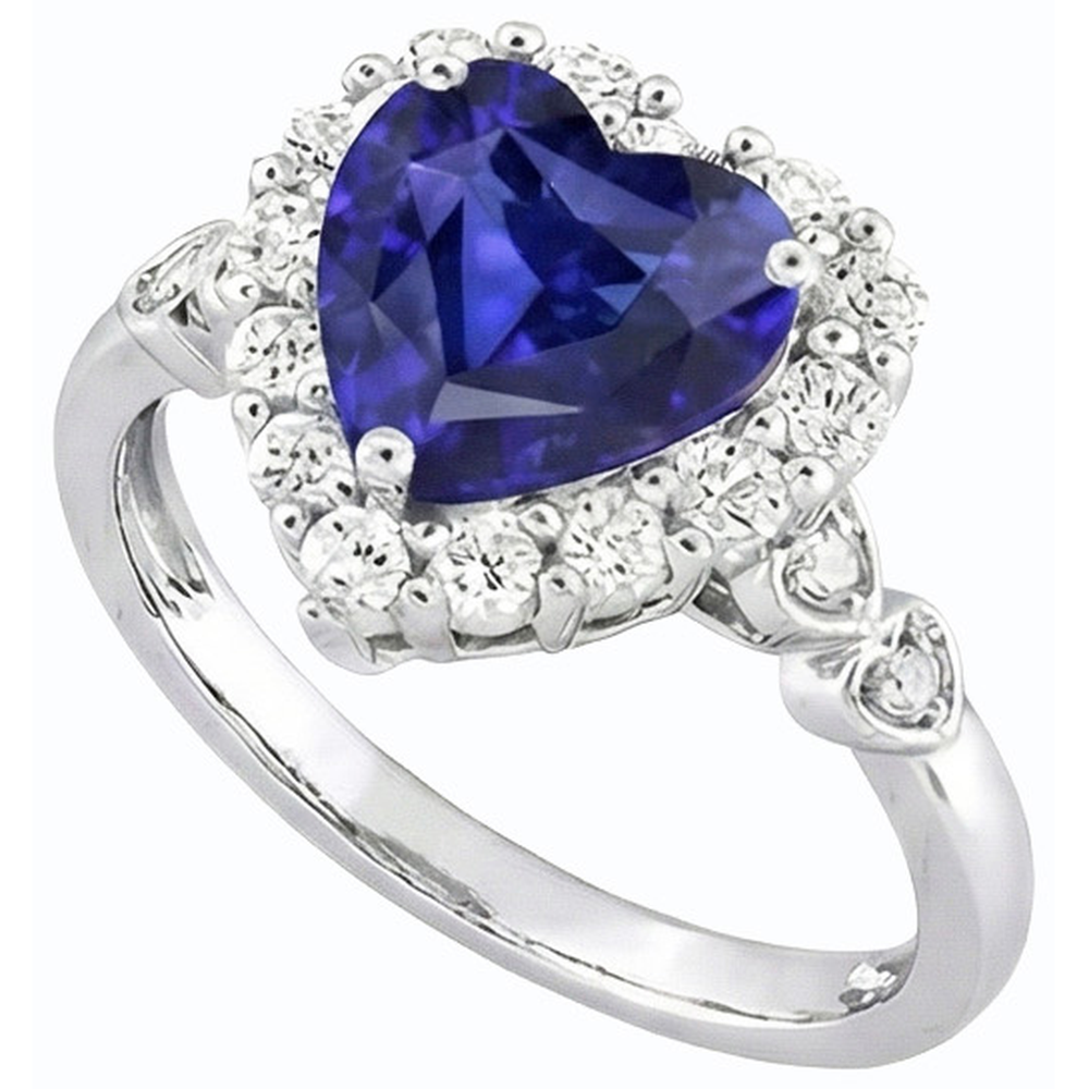 echter heart saphir 4.50Karat ring Detailansicht