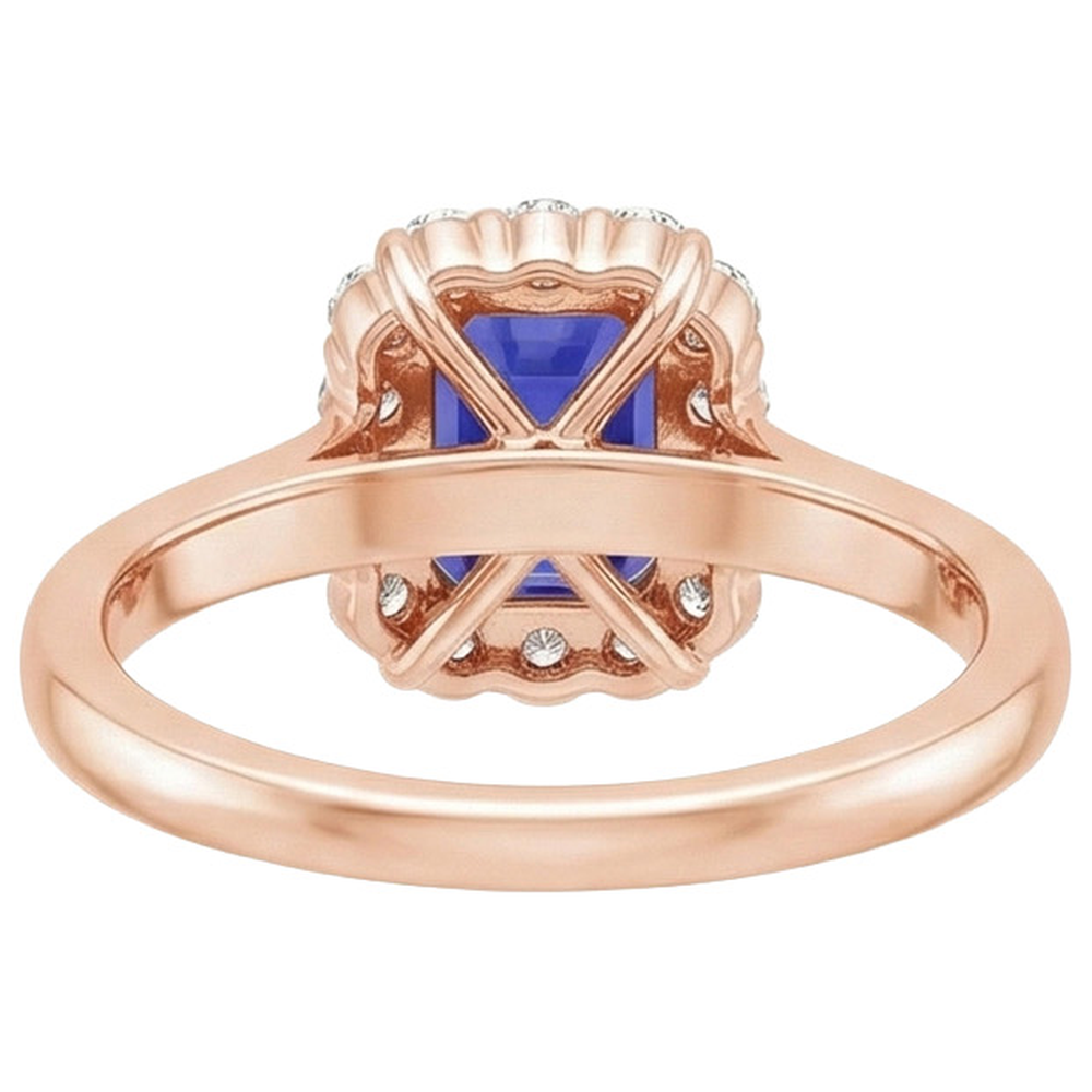 echter round diamant 4Karat ring Seitenansicht